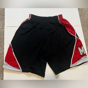 Men’s Bolingbrook (Illinois) Magic AAU Basketball Shorts Black/Red Size: Small
